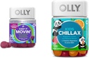 Gommies de secours de Constipation OLLY 30ct + Chillax Enfants Chews Calme 50ct