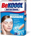 Be Koool Cooling Relief for Migraine, Soft Gel Sheets, 4 Sheets (Pack of 4)