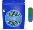 Capsuline Coloré Taille 3 Capsules de gélatine vide Vert/Bleu 1000 Count.Kosher & Halal Certifié.
