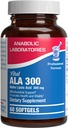 Alpha Acide lipoïque 300mg - Supplément de formule clinique ALA pour le cerveau de foie Mitochondria énergie antioxydant et support de nerf - non-OGM sans soja et facile à avaler Softgels - 60 portions