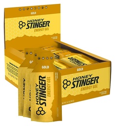 Gel d'énergie d'or au miel Stinger, sans gluten et sans caféine, pour l'exercice, la course et la performance, la nutrition sportive pour la maison et le gym, la préparation et la mi-entraînement, 24 Pack, 26.4 Ounce