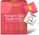 Women's Total Health Daily Vitamin Packs - All in One Multivitamin for Women, Essential Vitamins & Minerals for Energy, Stress, Digestion & Gut Health, Female Wellness Supplement, 30 Packets