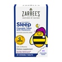 Zarbee's Kids 1mg Melatonine Comprimé à croquer, supplément de sommeil sans médicament et efficace, facile à prendre comprimés naturels de saveur de raisin pour les enfants de 3 ans et plus, 30 comtes