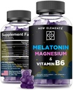 Nouveaux éléments Mélatonine Gommies 10mg avec Magnésium Glycinate et Vitamine B6.