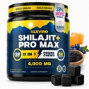 KLEVIRO 30:1 Gummies de Shilajit pour les hommes 78% Acid Fulvic de complexe 11-en-1 avec Ashwagandha, Tongkat Ali, Manuka Honey, Rhodiola, Lion's Mane.