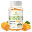 Glucosamine Chondroïtine Gommies avec MSM & Elderberry Extra Strength - Soutien articulaire, Supplément de soutien immunitaire antioxydant pour adultes, hommes et femmes. Orange