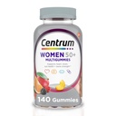 Centrum MultiGummies pour les femmes 50 Plus, Multivitamine / Multiminérale supplément avec les vitamines D3, E, B6 et B12, Arôme de fruits assortis - 140 Comte