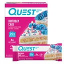 Quest Nutrition Anniversaire Cake Protein Bars, 20g de protéines, 4g de glucides nets, 1g de sucre, sans gluten, Keto Friendly, 4 Compte
