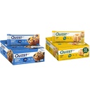 Quest Nutrition Muffin de bleuets (12 Nombre) et gâteau au citron (12 Nombre) Ensemble de barres protéiques, haute protéine, sans gluten
