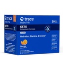 Trace Minerals Hydro Pak Keto - Mélange de boisson de reconstitution d'électrolyte – 1000 mg de potassium Plus 70 soutient l'énergie, l'endurance et l'hydratation – Arôme orange – 30 portions
