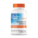 Meilleurs softgels de vitamine D3 2000 UI pour les hommes et les femmes - Supplément de vitamine D pour le système immunitaire et le soutien de la santé cardiaque, 50 mcg par service, Vit D 3, non OGM, sans gluten et sans soja - 180 softgels de légumes