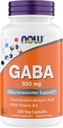 Suppléments GABA 500 mg Capsules, Supplément GABA Premium pour le soulagement du stress, Végétarien, Végétarien et Kosher Friendly, Idéal pour la fonction équilibrée du cerveau*, 300 Capsules