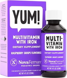 NovaFerrum Yum. Multivitamine avec fer pour les nourrissons, les tout-petits et les enfants.