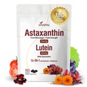VivoNu 14-en-1 Astaxanthin 24mg & Lutein 40mg avec suppléments de zéaxanthin, 6 mois d'approvisionnement, source de microalgues fraîches, sans gluten non-OGM, soutient les yeux, la peau, antioxydant, 180 Softgels, 1 sac