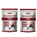 Astaxanthin 12mg Softgels | Natural Algae-Derived Botanical Extract (Haematococcus pluvialis) | Easy Swallow, Non-GMO, 120 Count per Bag (2)