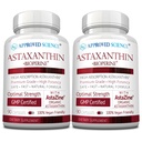 Approuvé Science® Astaxanthine 12 mg - Antioxydant extra-fort - Supporte le cœur, les yeux, la peau - 180 gélules végétaliennes - 6 mois d'approvisionnement