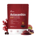 VivoNu Astaxanthine 12mg Suppléments, 240 Softgels, hématococcus frais Pluvialis 10 en 1 Astaxanthine Antioxydant suppléments, soutient les yeux, la peau, les articulations, le cerveau, le coeur et le système immunitaire santé