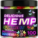 Gummies de chanvre pour le sommeil, le calme profond nuit temps-Huile de chanvre naturel Oméga papillons Gummy Candy-Fabriqué aux États-Unis-100 comte