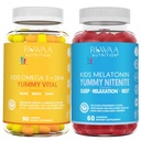 RUWAA NUTRITION Omega 3 Gummies, DHA Gummies et 1mg Mélatonine Gummies.