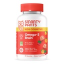 SmartyPants Vitamines pour enfants Oméga-3 Cognitive Cerveau Gommies avec DHA & EPA, Citrus Strawberry, 60 Compte (30 jours)
