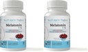 Mélatonine de troglodyte de la nature 1mg 365 comprimés EZ-Chew Saveur de cerise (paquet de 2)