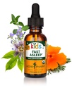 Kids Fast Asleep – Dégustation, bio, sans alcool Kids Sleep Support Herbal Extract with Lemon Baume, California Poppy & Passionflower, Soothes Nap & Nighttime Transitions, Vegan, 1 Oz