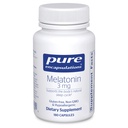 Encapsulations pures Mélatonine 3 mg - Supplément antioxydant pour soutenir le sommeil naturel et le soulagement de l'insomnie occasionnelle - pour le soutien naturel du sommeil* - 180 capsules