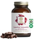 SuperPure Astaxanthine SuperPure Extrait d'Astaxanthine Organique d'Algae avec Lécithine de tournesol Support antioxydant pour la peau et la santé des yeux (60 Capsules)