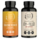 Happy Healthy Hippie Joy-Filled avec Saffron Mood Support Supplément & Glow for It Astaxathin Supplément