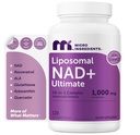 Micro-ingrédients Complexe Liposomique NAD+ Ultimate 1000mg.120 Capsules Veggie.