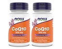Maintenant suppléments - CoQ10 (Coenzyme Q10) 200 mg, soutient la santé cardiovasculaire*, Kosher, Vegan 90 Capsules végétariennes (paquet de 2)