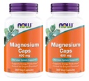 MAINTENANT Compléments alimentaires, Magnésium 400 mg, Fonction enzymatique*, Support du système nerveux*, 360 gélules (paquet de 2)