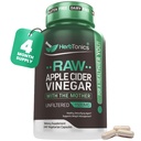 Herbtonics Raw Apple Cider Vinegar Capsules 1500mg avec Mother-