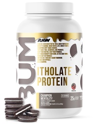 RAW Whey Isolate Protéines Poudre, Cookies et Crème (Protéines Itholates de l'UMC) - Sports Nutrition Poudre pour la croissance et la récupération musculaires - faible teneur en glucides 25 portions