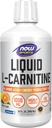 NOW Foods Sports, Liquid L-Carnitine, Citrus, 1,000 mg, 32 fl oz (946 ml)