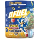 G Carburant Sonic 2.0 Poudre de boisson énergétique, Pré-entraînement Mélange de caféine pour le jeu, sans sucre Amino Focus, Vitamine + Antioxydants, 9.8oz (Peach Ring Candy, 40 portions)