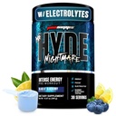 ProSupps M. Hyde Nightmare Pre Workout Powder with Caffeine & Beta Alanine - Preworkout for Intense Energy, Mental Focus & Performance - Suppléments Gym & Fitness (Black N' Blueberry, 30 portions)