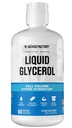 Hydrateur de volume de cellule de glycérol liquide de l'usine Jacked - pré-entraînement de pompe avec glycérol végétalien pour pompes musculaires, et la force - 60 portions, non aromatisé