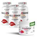 Hallosmine Ultra 650mg Diosmin Hespéridin, 180 Capsules + Crème Jambe GRATUITE avec Diosmin, Hespéridin et Châtaigne de Cheval, 4 oz.