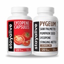STAYALIVE Lycopene and Pygeum Bundle with Saw Palmetto, Pumpkin Seed and Zinc, 240 Vegan Pills, Non-GMO & Gluten Free Men's Health Supplement