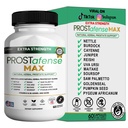 Max Prostate Support Supplement - Natural Herbal Blend with Saw Palmetto Pumpkin Seed Pygeum Uva Ursi - Gluten Free Vegan Non-GMO - 60 Capsules (1)