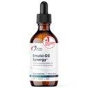 Conceptions pour la santé Emulsi-D3 Synergy 2000 UI Vitamine D liquide avec vitamine K - Emulsified Liquid D3 K2 gouttes pour le système immunitaire et la santé des os - Sans gluten + non-OGM (55 portions / 1,8oz)