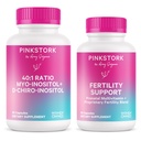 Pink Stork Fertility Supplements for Women | Myo-Inositol & D-Chiro Inositol 40:1 Ratio & Fertility Support with Vitex, Ashwagandha & Preconception Vitamins | Ovulation & Hormone Balance