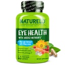 NATURELO Vitamines oculaires - AREDS 2 Formule Nutriments avec Lutéine, Zeaxanthin, Vitamine C, E, Zinc, Plus DHA - Supplément pour Yeux secs, Vision saine, Soutien oculaire - 60 Capsules Vegan