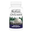 Host Defense Mushrooms Lion's Mane - Supplement Capsules for Brain Health Support - Mushroom Support for Focus & Memory Function - Immune & Nervous System Supplement - 60 Capsules