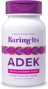 Barimelts ADEK - 60 comprimés à dissolution rapide (2 mois d'approvisionnement) - Vitamines bariatriques sans sucre pour les femmes, y compris la vitamine A, la vitamine D, la vitamine E et la vitamine K, saveur de fraise naturelle