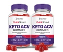 Justified Laboratories Quick Shred Keto ACV Gummies Advanced Formula 1000MG Apple Cider Vinegar Gummies with Pomegranate Beet Juice Powder & B12 Vegan, Non-GMO 120 Gummys