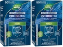 Nature's Way Extra Strength(1) Fortify Probiotics,Probiotiques pour la santé digestive,Prebiotics,50 milliards de cultures vivantes,Digestive & Immune Health Support*,30 capsules,(Pack of 2)