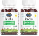 Jardin de la vie Enfants Probiotique 3 Million UFC, Gummées cerises parfumées - Probiotiques une fois par jour sans sucre pour les enfants, santé des enfants digestifs et immunitaires, 30 Gummées végétariennes, (paquet de 2)