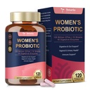 Totaria Probiotiques pour les femmes, 120 milliards de femmes probiotiques, avec Akkermansia, enzymes digestives et prébiotiques, canneberge, D-mannose, pour Gut, vaginal, urinaire, immunitaire, équilibre PH, 120 Capules végétaliennes
